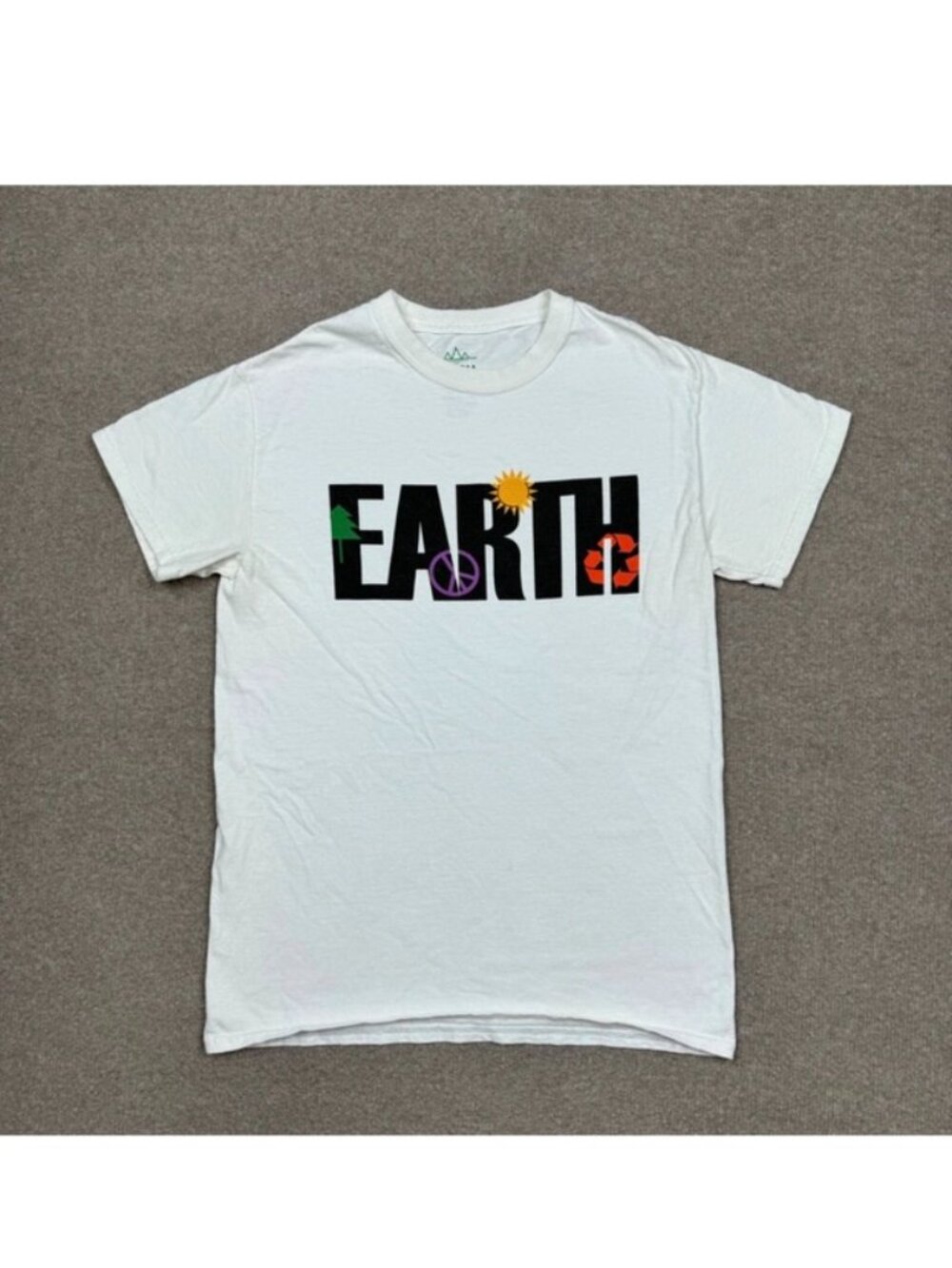 Altru Graphic T Shirt Mens Size S White Short Sleeve Crew Neck Casual